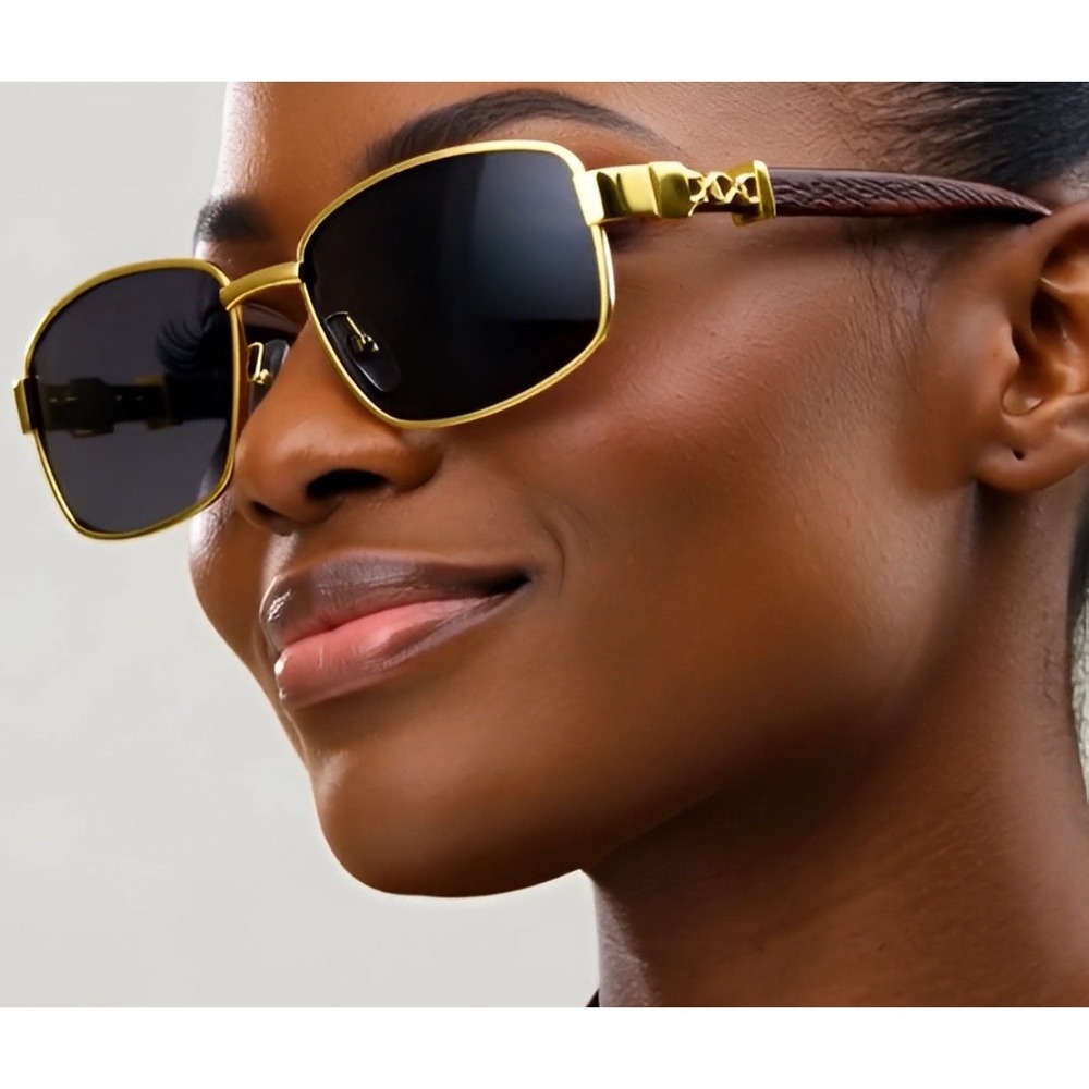 Sunglasses Women square Style Street Shades Dark Black Lens UV400 Protection New